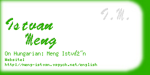 istvan meng business card